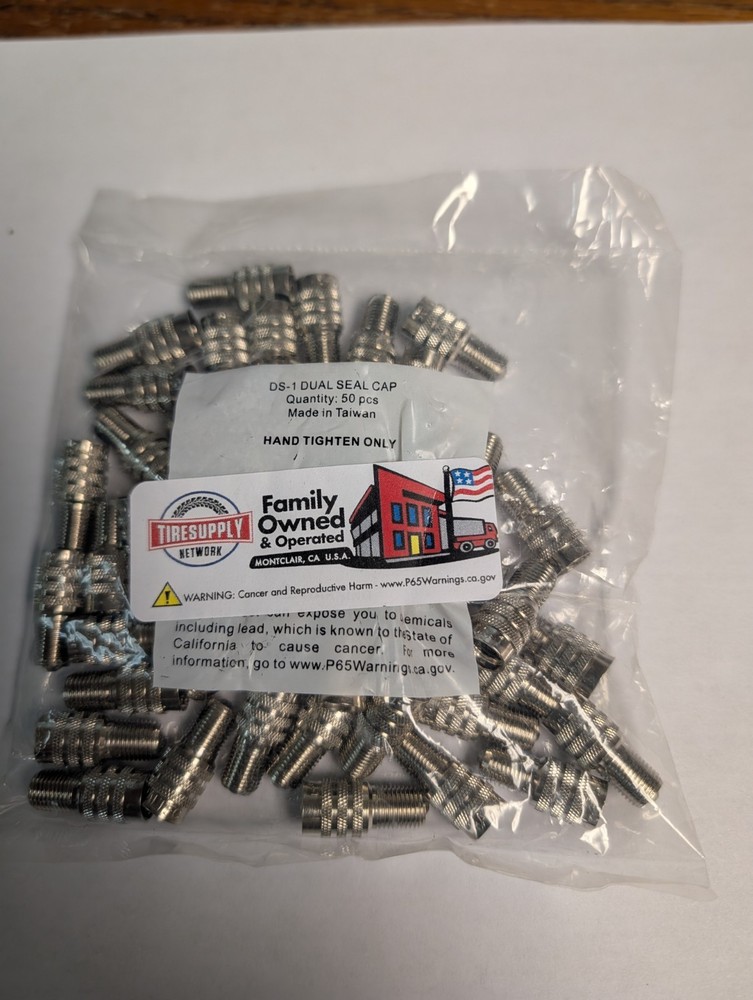 Haltec DS-1-50 Double Seal Valve Cap, Package of 50 NEW