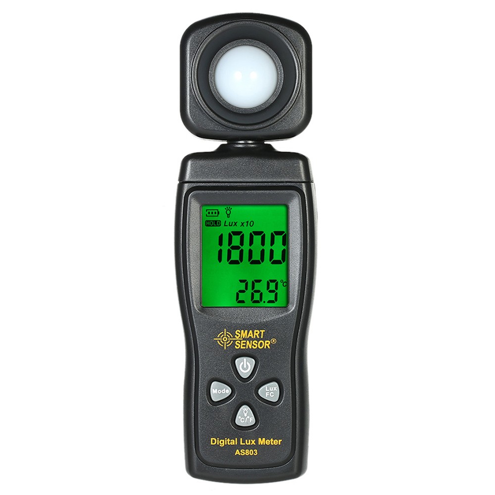 SMART SENSOR Digital Lux Meter Illuminometer Luminometer LCD W/ Backlight A2U4