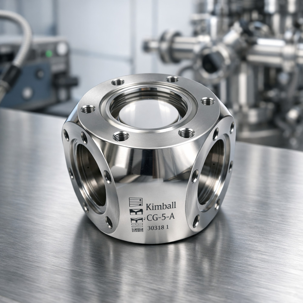 Kimball Physics 2.75″ CF Spherical Triangle Vacuum Chamber | MCF275-SphTri-C5-A