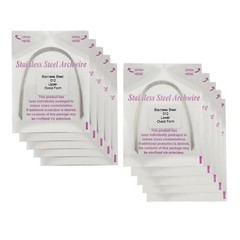 Dental Orthodontic Arch Wires Stainless Steel Round Ovoid Form Upper Lower 012
