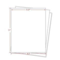 100 Full Sheet Shipping Mailing Labels 8.5 x 11 Blank Self Adhesive Laser InkJet