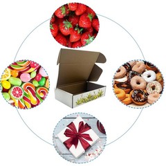 7x4x2 inch Shipping Boxes, White Corrugated Cardboard Box 7”x4”x2”,