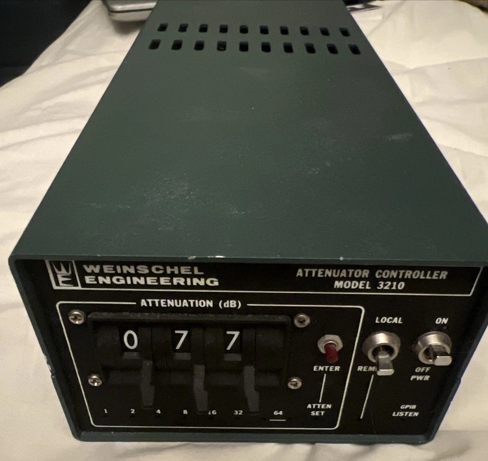 Weinschel Engineering Model 3210 programmable step attenuator DC-2 Ghz 0-127DB
