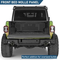 2020-2026 Jeep Gladiator JT Truck Bed Molle Panel Rack Steel No Drill Bolt On