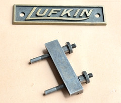 Vintage The Lufkin Rule Co. No. 8 Steel Rule Attachment Clamp. Made in the USA!