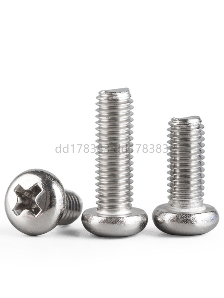 304 Stainless Steel Phillips Cross Pan Head Screws Bolt Inch 5/32，1/4，5/16，3/8，
