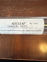 Aesculap Goldtip BiPolar Forcep – 215 X 115 X 1.0MM, INS, NONIRRG – US612