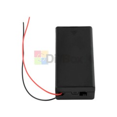 3.7V 2 x18650 Battery Holder Box Storage Case Parallel Battery Holder With Cable