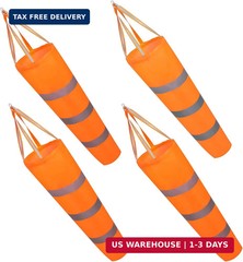 4 Pcs Airport Windsocks Measurement Sock Bag with Reflective Belt Oxford Fabric