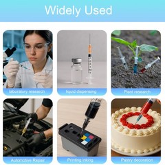25G 0.5 Inch Needle, Disposable Dispensing Lab Supplies,100Pcs Individually S…
