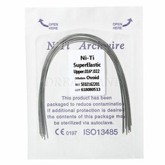 10Packs Alambres de arco rectangular Niti superelásticos de ortodoncia dental