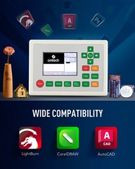 OMTech 100W 20×28 CO2 Laser Engraving Cutting Machine with CW-5200 Water Chiller