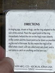 Decker Manufacturing Company, Decker’s Hump Hill’s Hog Rings, 93 Rings