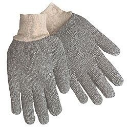 Major 50-1200QG Knit Wrist Terrycloth Glove, Gray, Size Large (12 Pair)