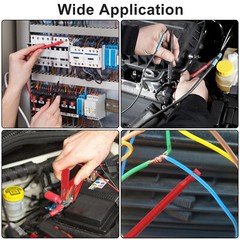 8Pcs Automotive Back Probe Kit Multimeter Test Leads Alligator Clips Wire Tool