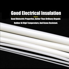 Solid Silicone Cord Bar Strip Dia 1mm-25mm White Rubber Seal Insulation Door
