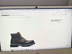 WOLVERINE W221048 STEEL TOE PRO FLOORHAND MOC-TOE DARK BROWN SZ 8M UNISEX NEW