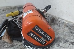 CM Lodestar 3154NH 1/2 HP 230/460VAC 16 FPM 20 Ft L 0.5 Ton Electric Chain Hoist
