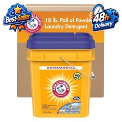 Arm & Hammer Professional Powder Laundry Detergent 18lb Pail 290 Loads