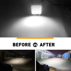 4pcs LED Work Light SPOT Lights For Truck Off Road Tractor 12V 24V Square 48W