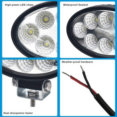 2×5.5” Oval LED Floodlight Fit Bobcat Skid Steer Loader 751 753 A220 A300 T300
