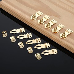 10 Pcs Mini Padlock Hasp Decorative Hasps Gold Metal Latch with Screws for…