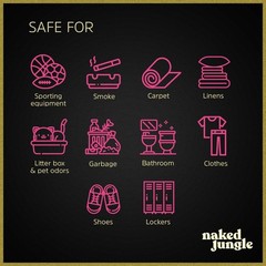 Naked Jungle Premium Plant-Based Odor Eliminator for Strong Odors, Air Freshe…