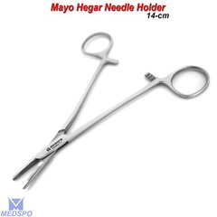 Surgical Mayo Hegar Needle Holder Driver 14cm Suture Piercing Groove Instruments