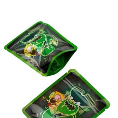 3.5g Smell Proof Resealable Mylar Bags Zip Seal Food Storage Mixed Bags 100pcs