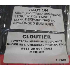 Government Military Issue MED Chemical Protective Glove Shells & Inserts, 1 Pair