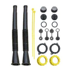 KP26 -PACK OF 2 SUPER LONG 11″ FLEXIBLE SPOUT WITH 2 SPOUTS & LOT OF ACCESSORIES