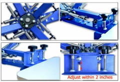 4 Color 1 Station Screen Printing Press Machine with Stand Printer for Shirt