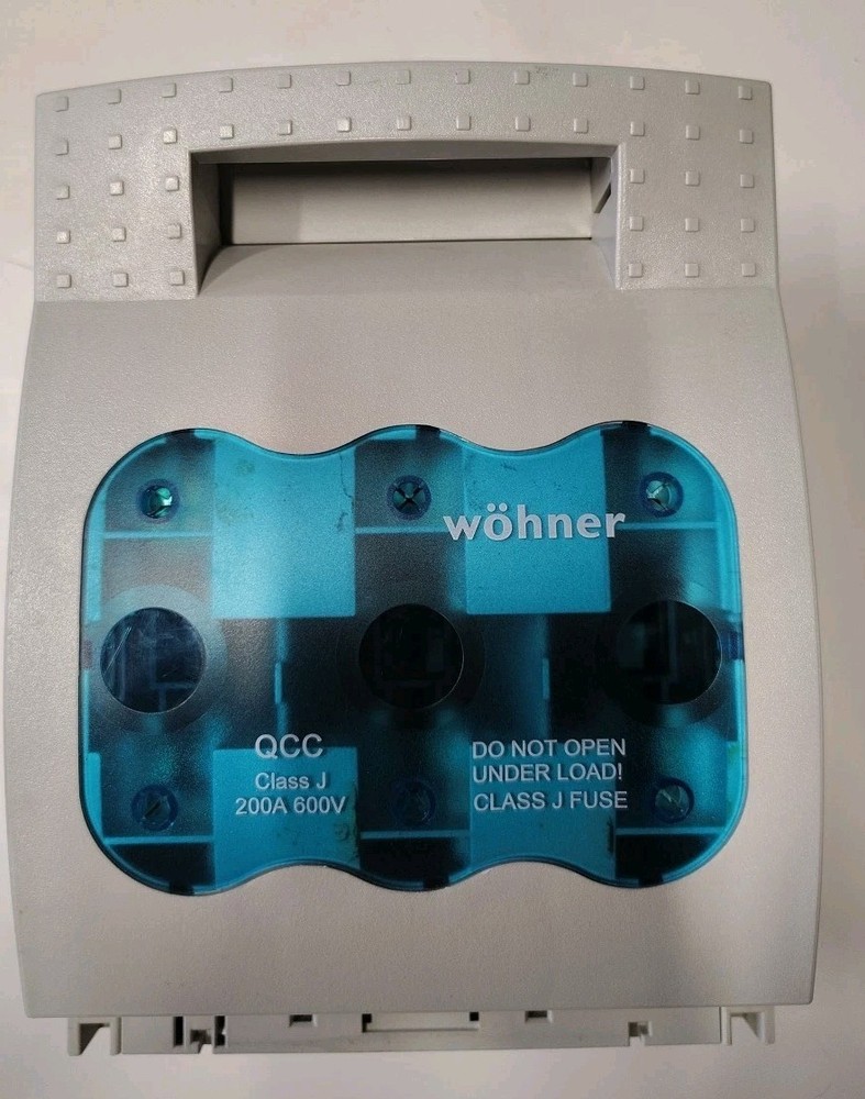 Wohner QCC Class J 200A 600V fuse holder 🆕 See Description Made In Germany