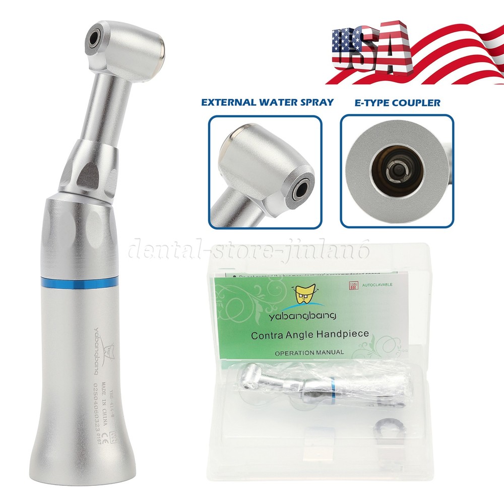 NSK Style Dental Push Button Slow Low Speed Contra Angle Handpiece CA 2.35mm
