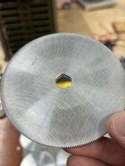 1 UNKNOWN ALUMINUM SPUR GEAR 64 PITCH 256 TEETH 1/2” BORE .200” FACE 20 DEG. PA
