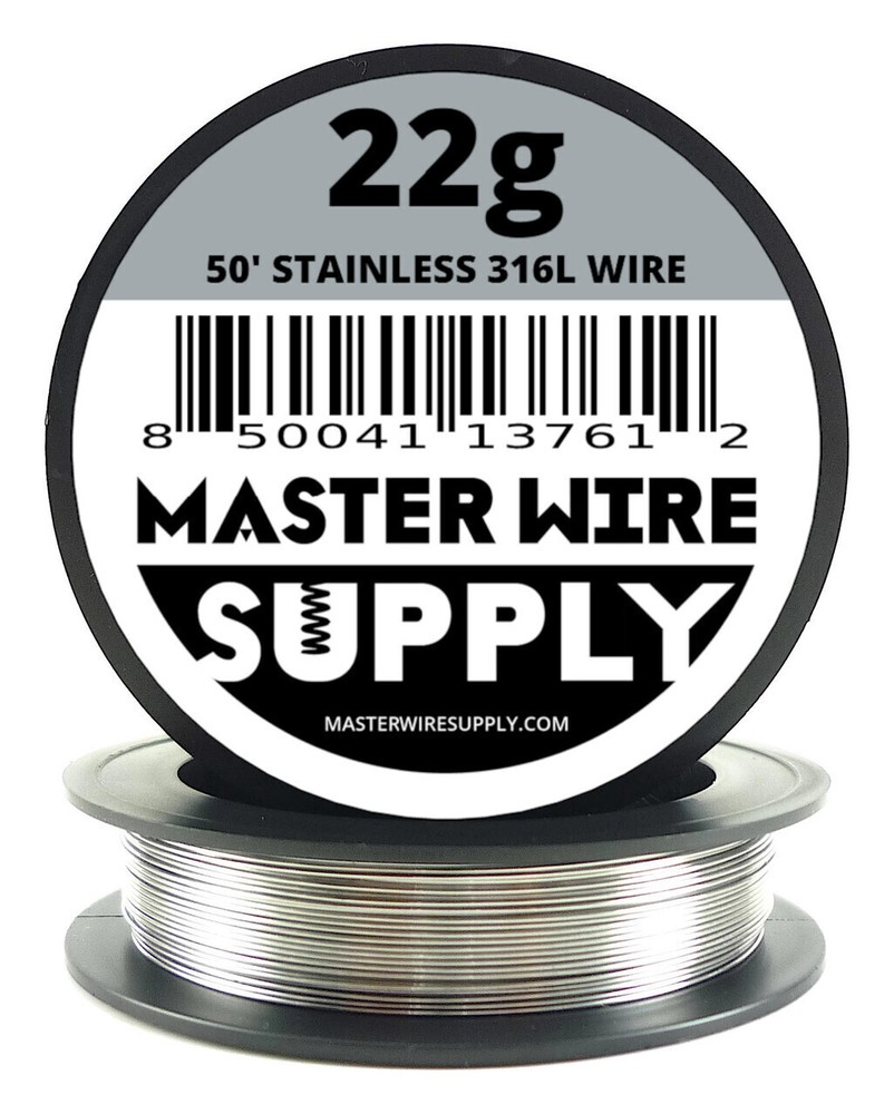 MWS – Stainless Steel 316L – 50 ft – 22 Gauge – Round Wire