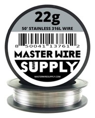 MWS – Stainless Steel 316L – 50 ft – 22 Gauge – Round Wire