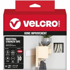 Velcro VEK90198 Industrial Strength Hook & Loop Tape 2″ x 15′ White