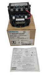 New Siemens 40DP32AF NEMA Size 1 Contactor 120V-AC 27A 10HP D648188