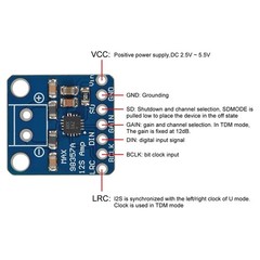 AITRIP 3PCS MAX98357 MAX98357A I2S 3W Class D Amplifier Breakout Interface I2…
