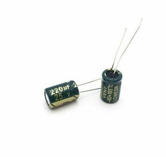 10pcs/set 220uf 25v 105c radial electrolytic capacitors USA SHIPPING