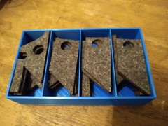 Bridgeport milling machine saddle and knee felt wipers set