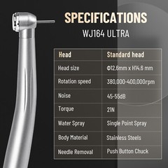 10 eLabPal High Dental Speed Handpiece Push Button 4 Hole Fit NSK Pana Max Style