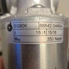 Dunkermotoren GR 63×55 SNR8844207104 120V DC Right Angle Gearmotor 3450 RPM 11A