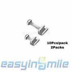 10Pcs/pk 2Packs Dental Orthodontic Crimpable Hooks Short/Medium/Long EASYINSMILE
