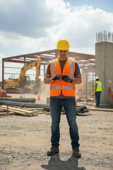 Crew Orange High Visibility Safety Vest With 2 Pockets