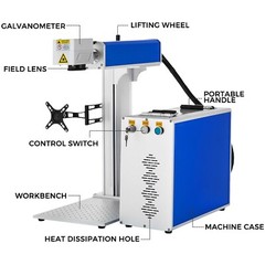 VEVOR 50W Portable Fiber Laser Marking Machine Metal Marker Engraving 7.9×7.9 in