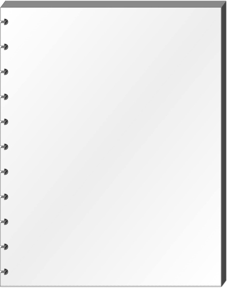25 PCS Letter Sheet Protectors For Discbound Notebooks Circa Arc TUL Clear