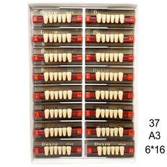 Dental Acrylic Denture Resin Teeth Upper Lower Full Set Shade A1/A2/A3 3/8/16 SM