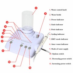 FDA SK-E1 Dental Ultrasonic Scaler 2*Bottles fit Woodpecker EMS / Handpiece icv